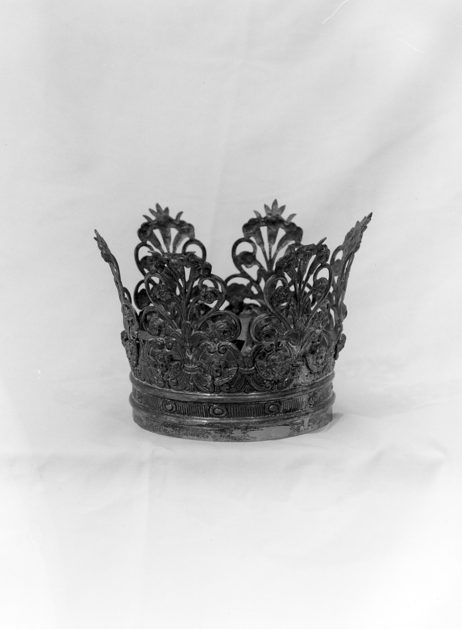 corona da statua, opera isolata - bottega calabrese (inizio sec. XX)