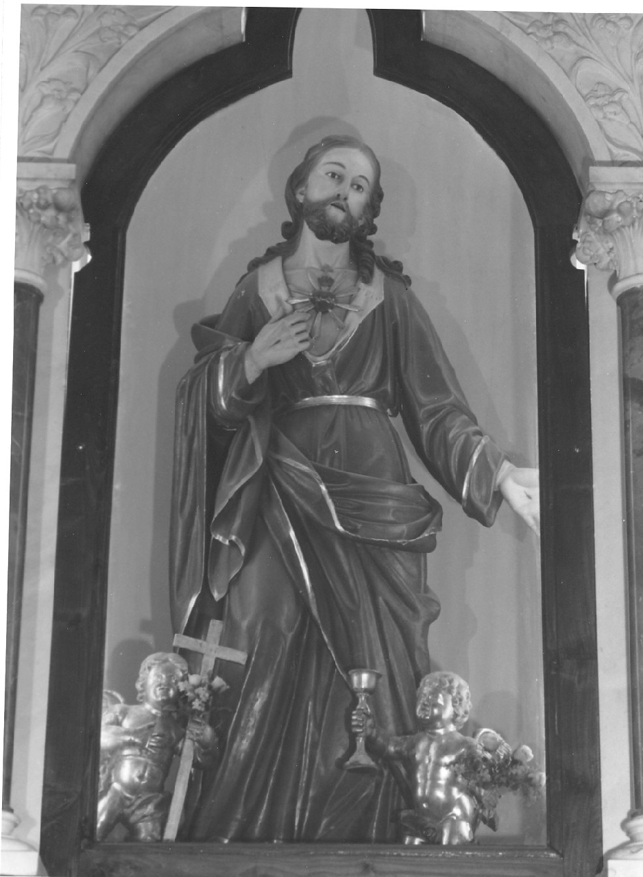 Sacro Cuore di Gesù (gruppo scultoreo) - bottega Italia meridionale (sec. XIX)