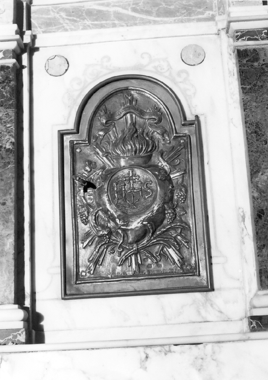 sportello di tabernacolo, opera isolata - bottega Italia meridionale (fine sec. XIX)