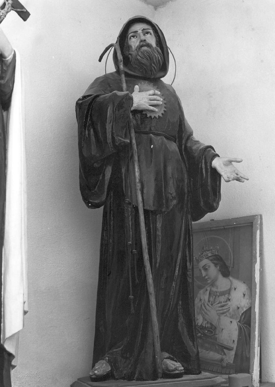 San Francesco di Paola (statua, opera isolata) - bottega Italia meridionale (fine/inizio secc. XVIII/ XIX)