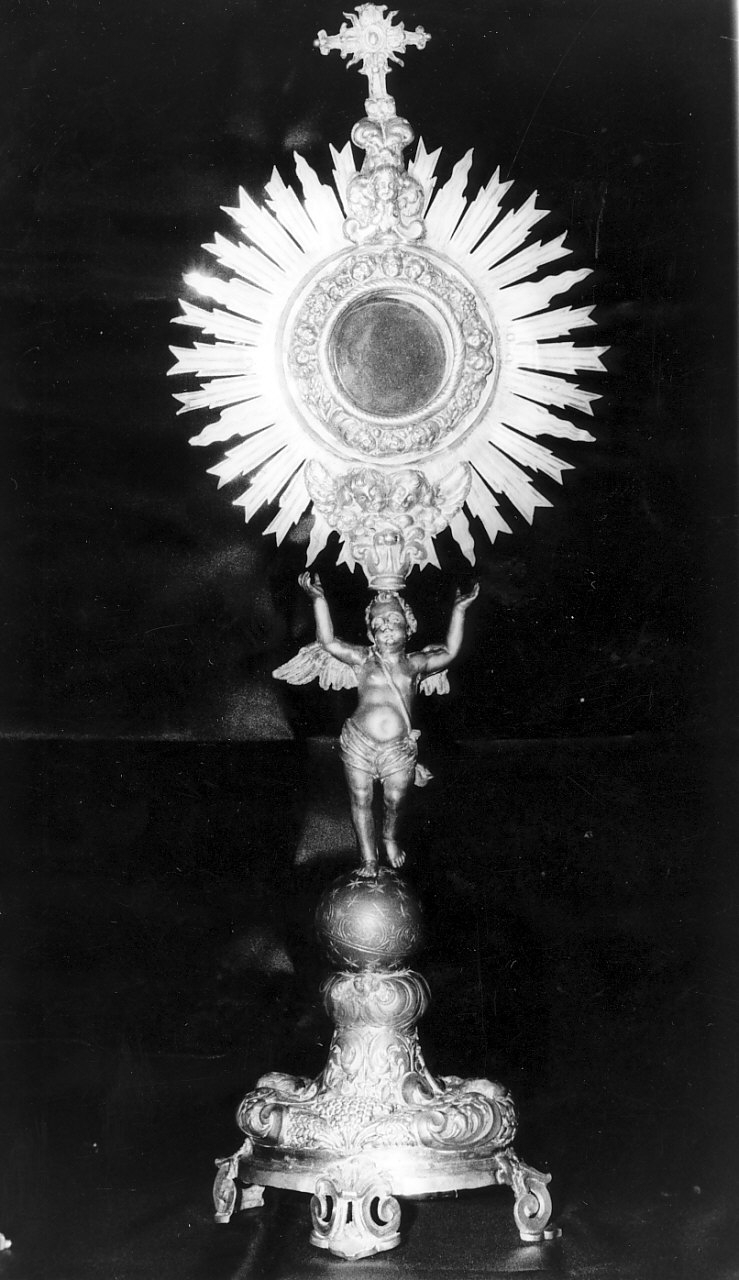 ostensorio - a raggiera, opera isolata - bottega Italia meridionale (sec. XIX)