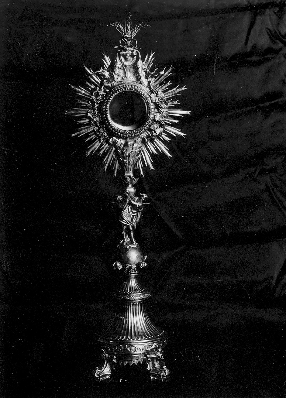 ostensorio - a raggiera, opera isolata - bottega Italia meridionale (sec. XIX)