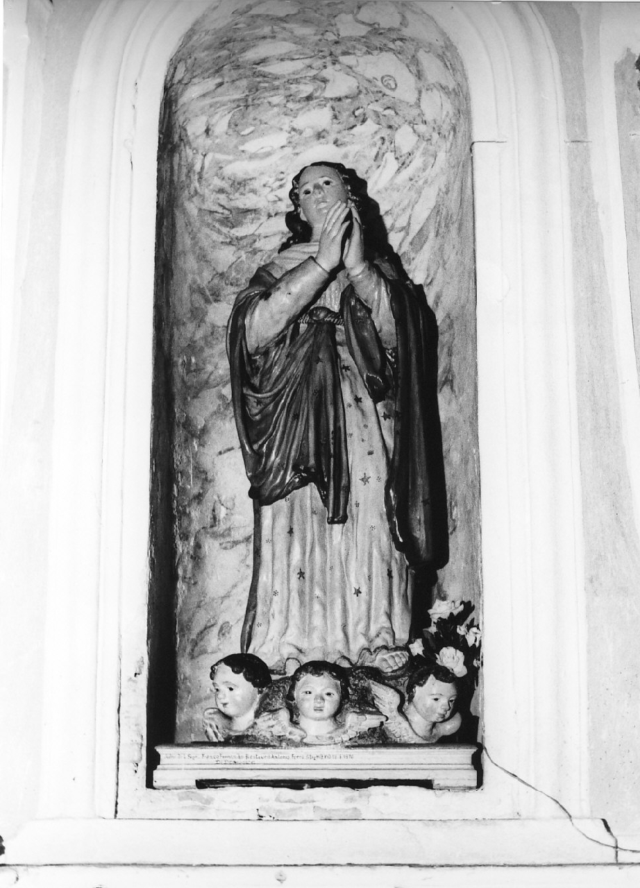 Madonna Assunta (statua processionale, opera isolata) - bottega Italia meridionale (fine/inizio secc. XVII/ XVIII)
