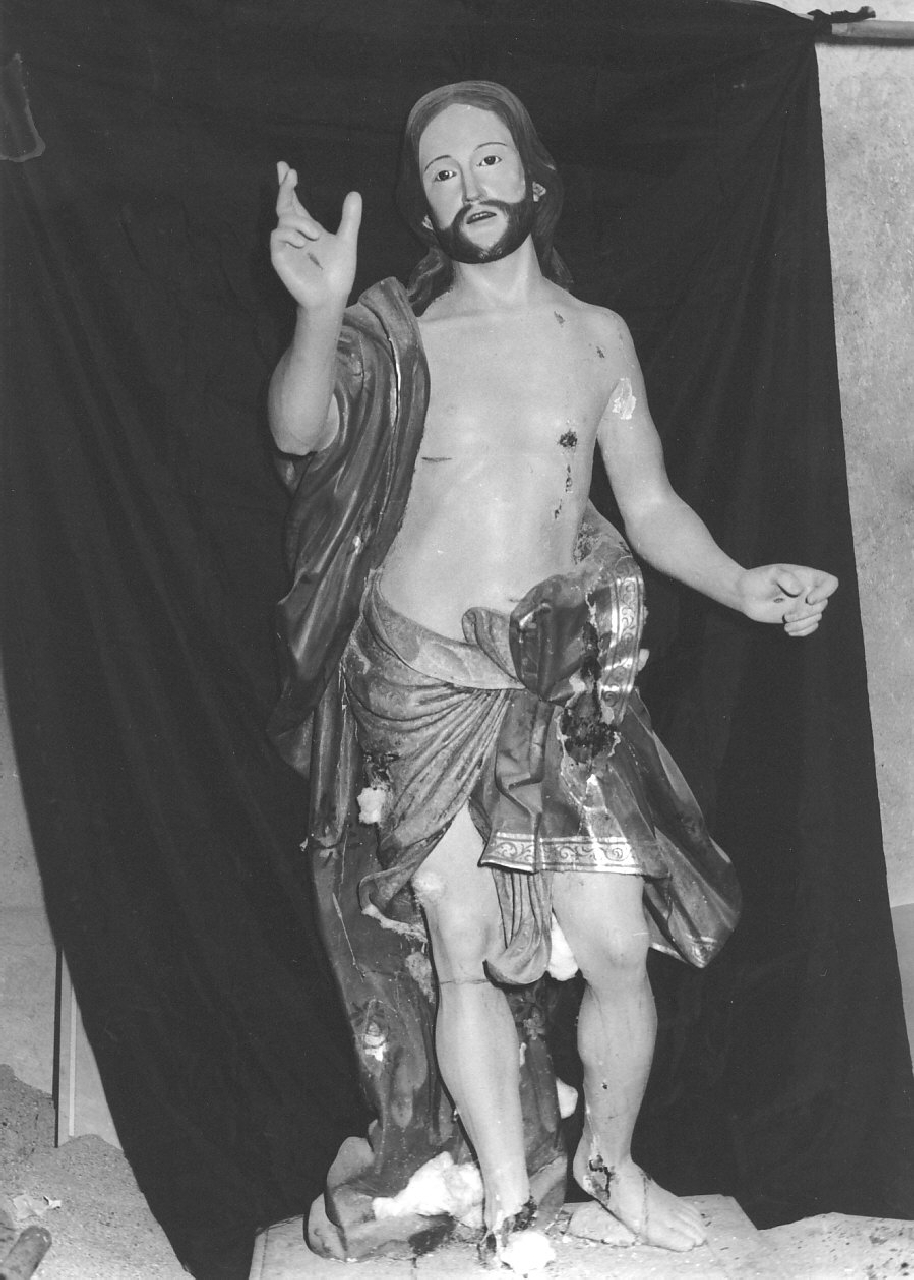 Cristo risorto (statua, opera isolata) - bottega calabrese (fine/inizio secc. XVIII/ XIX)