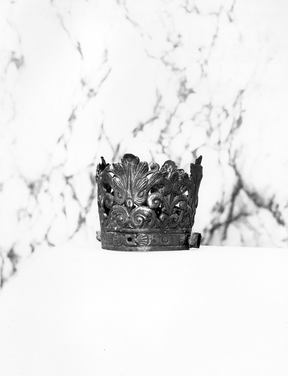 corona da statua, serie - bottega Italia meridionale (fine/inizio secc. XVIII/ XIX)