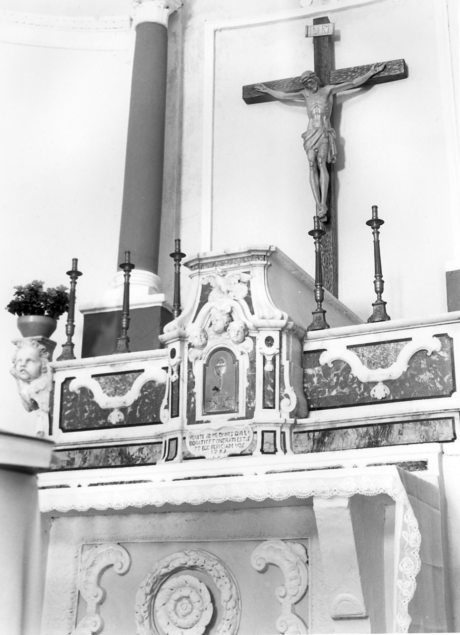 altare maggiore, opera isolata - bottega Italia meridionale (sec. XVIII)