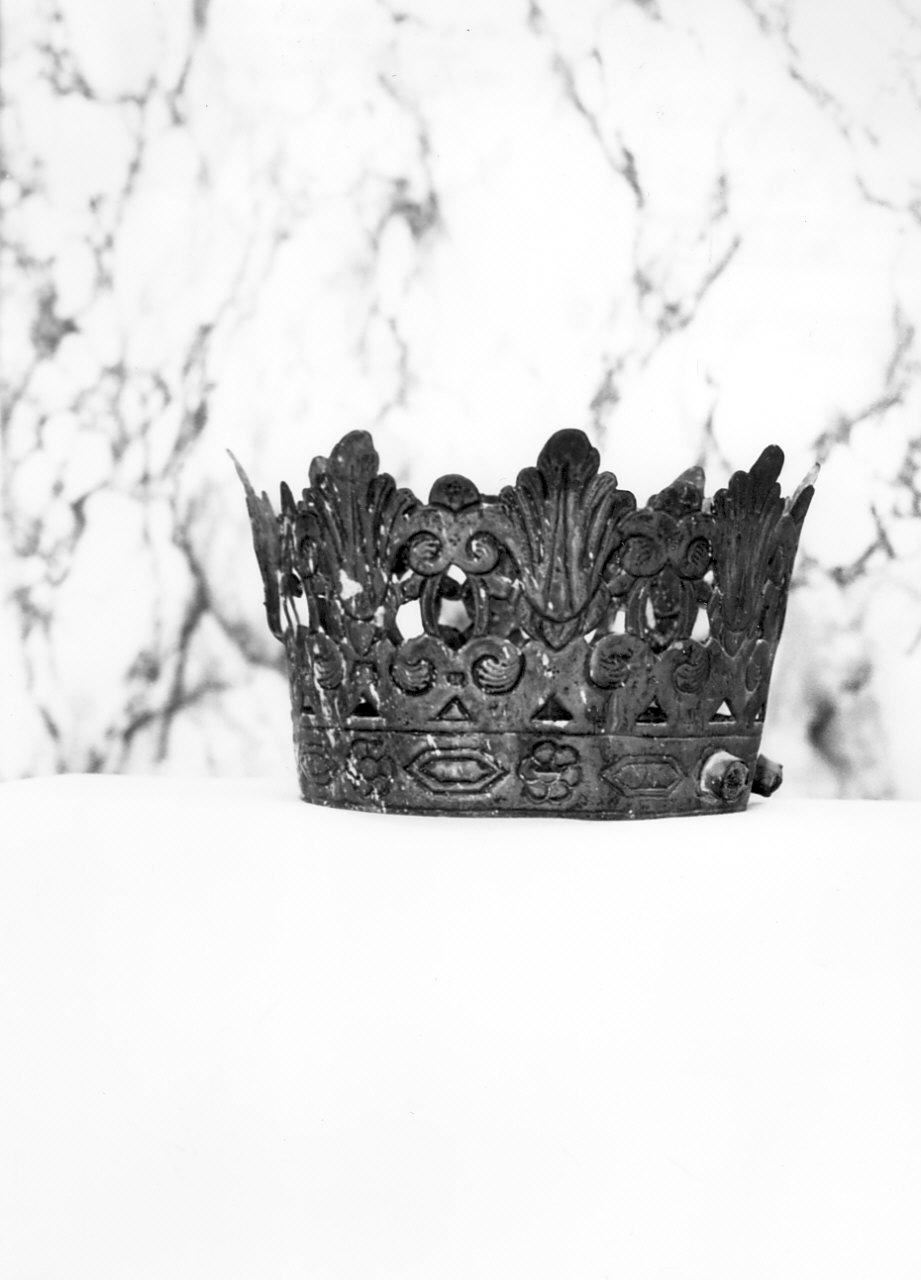 corona da statua, opera isolata - bottega Italia meridionale (sec. XIX)