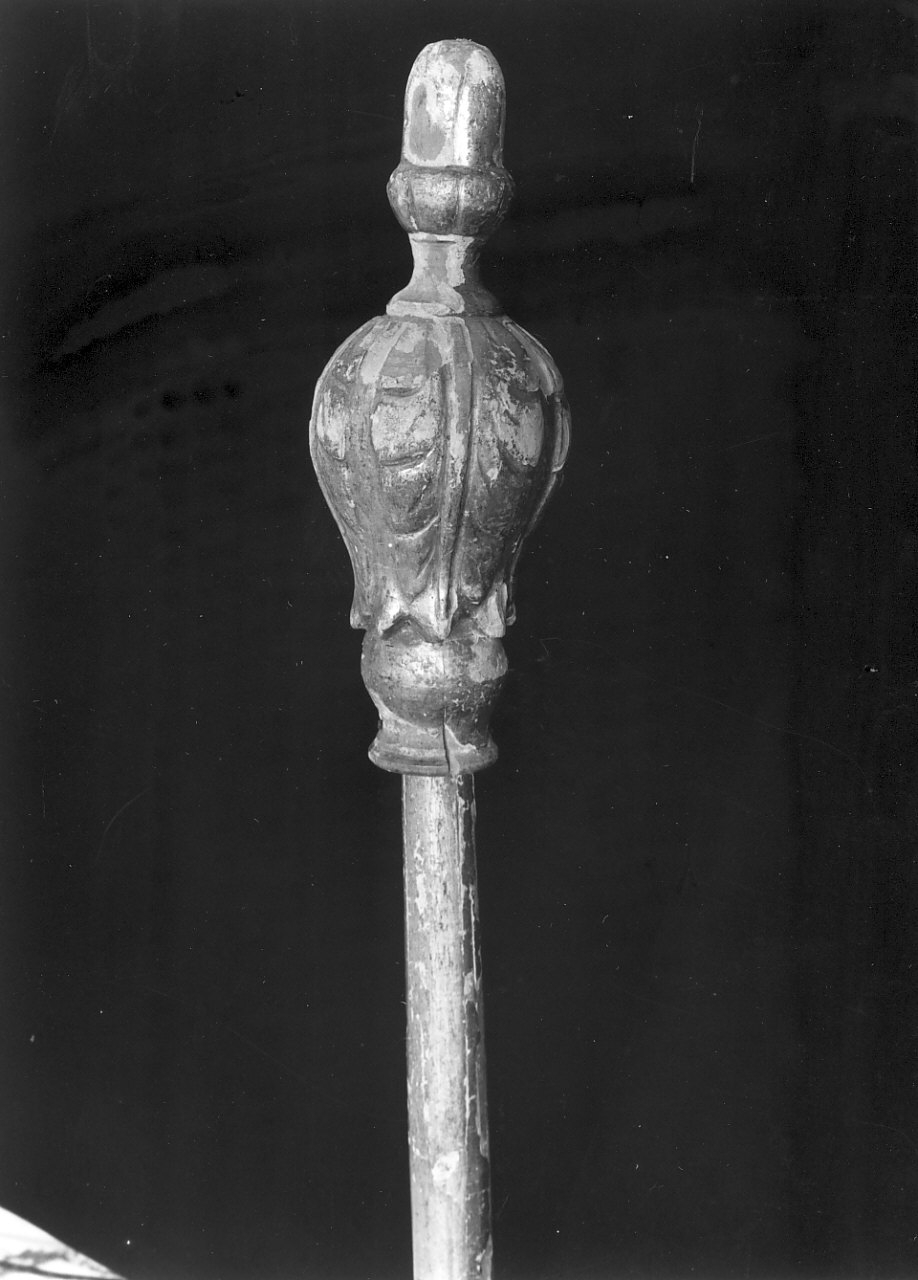 pomo di asta, serie - bottega calabrese (sec. XIX)