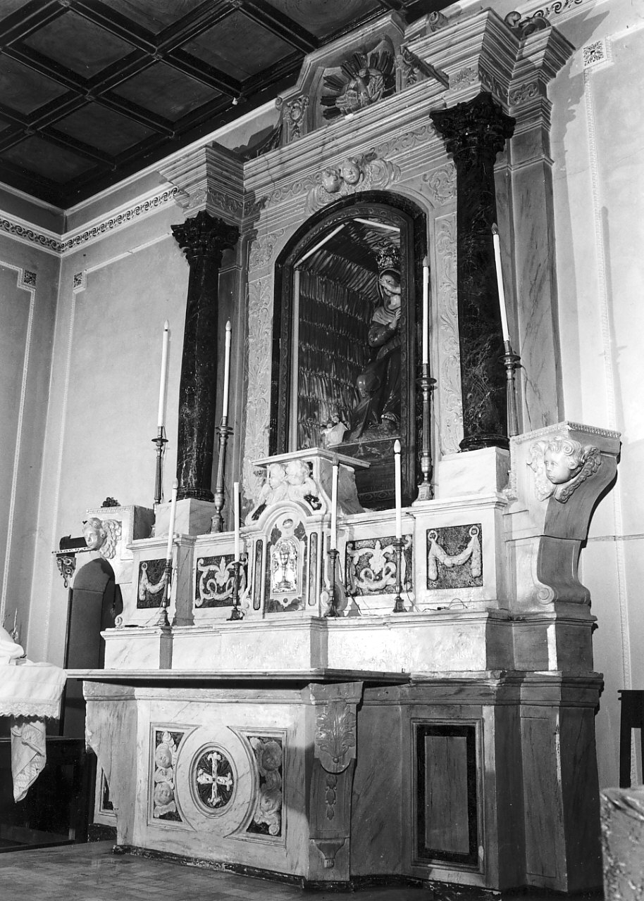 altare maggiore, insieme - bottega calabrese (fine sec. XVIII)