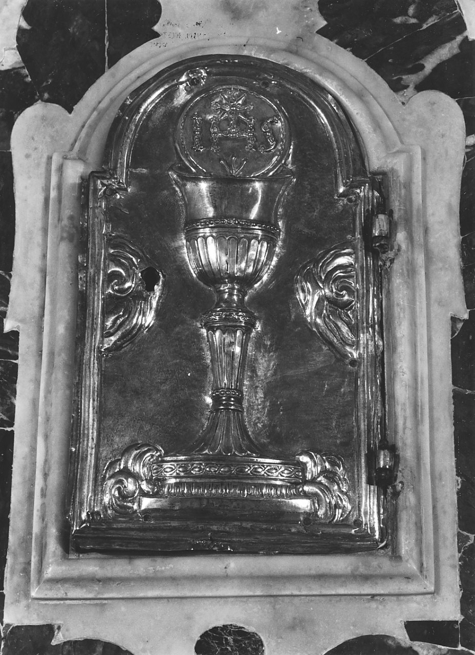 sportello di tabernacolo, elemento d'insieme - bottega Italia meridionale (sec. XIX)