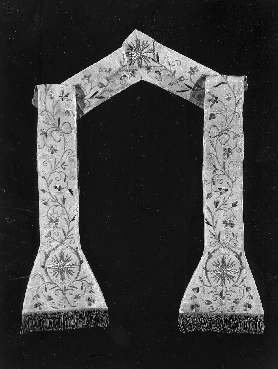 stola, opera isolata - manifattura calabrese (sec. XIX)