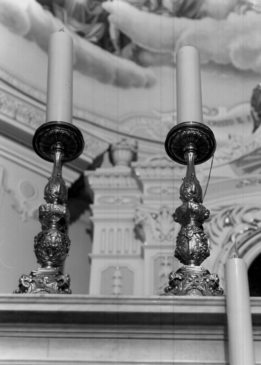 candeliere, serie - bottega Italia meridionale (sec. XIX)