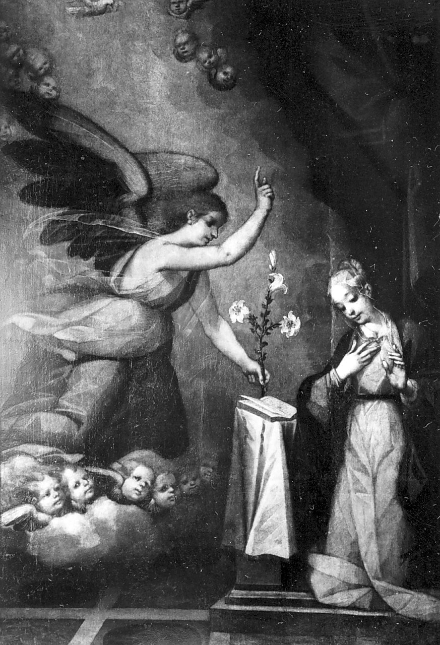Annunciazione (dipinto, opera isolata) di Catalano Antonio il Vecchio (sec. XVI)