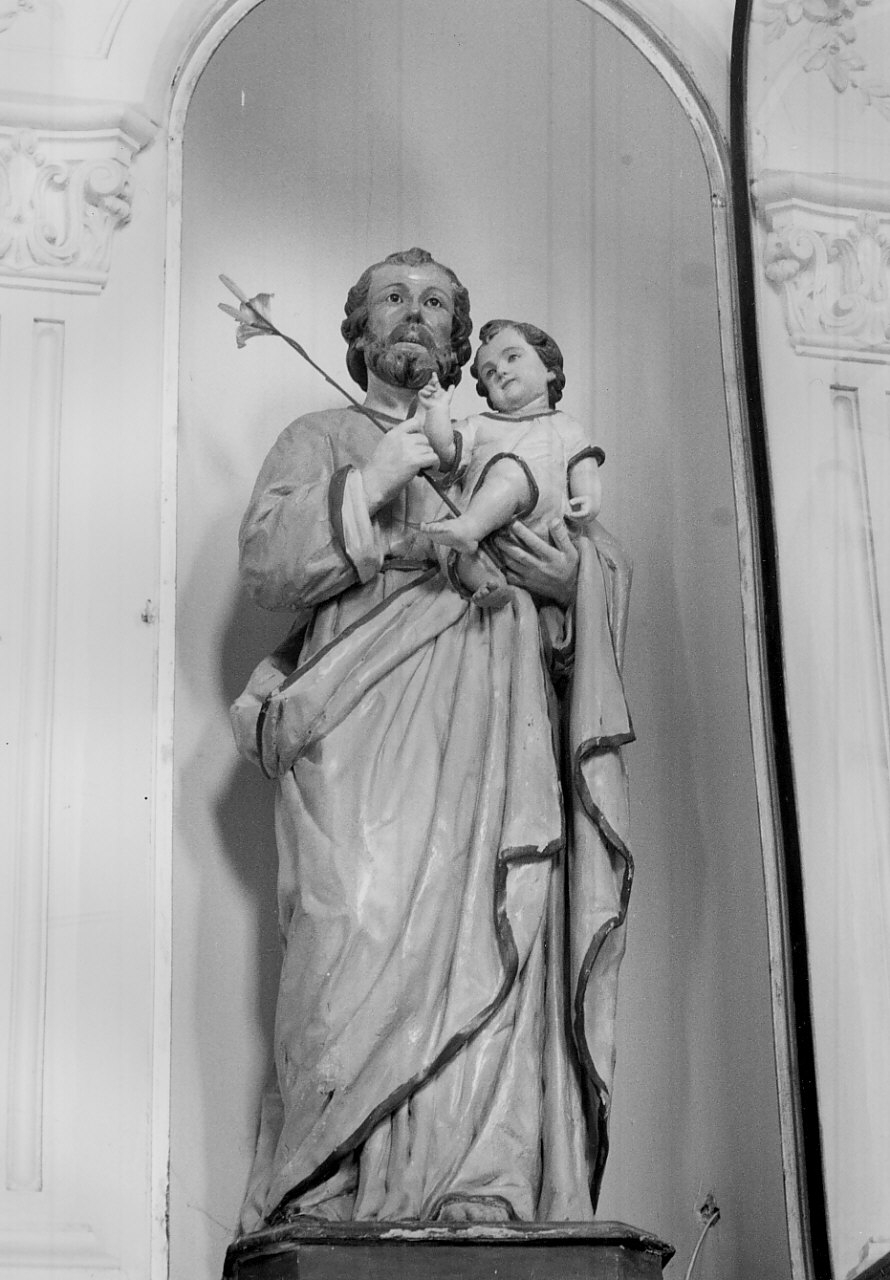San Giuseppe e Gesù Bambino (statua, opera isolata) - bottega calabrese (fine/inizio secc. XIX/ XX)