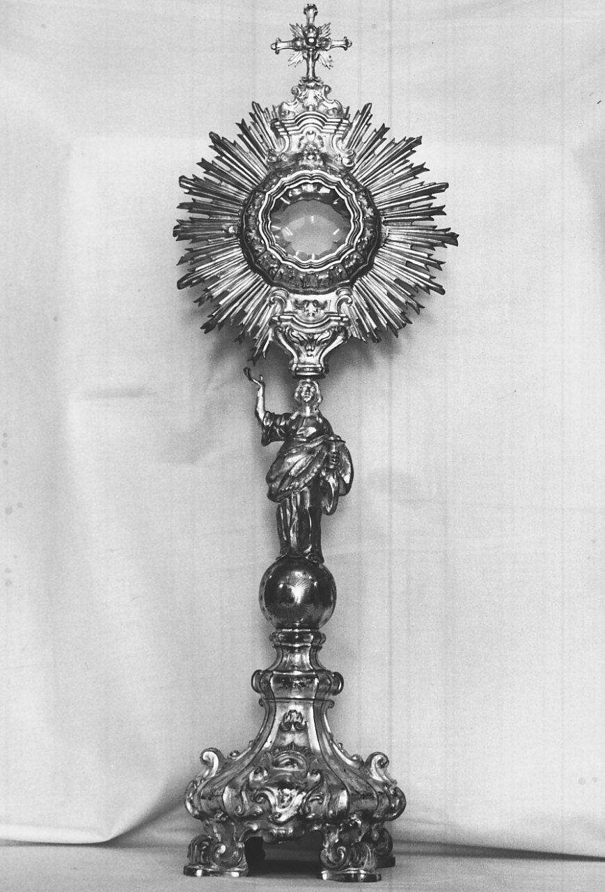 ostensorio - a raggiera - bottega napoletana (sec. XVIII)