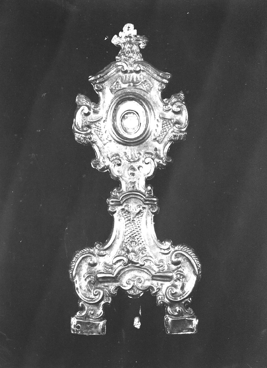 reliquiario - a ostensorio, opera isolata - bottega Italia meridionale (sec. XVIII)