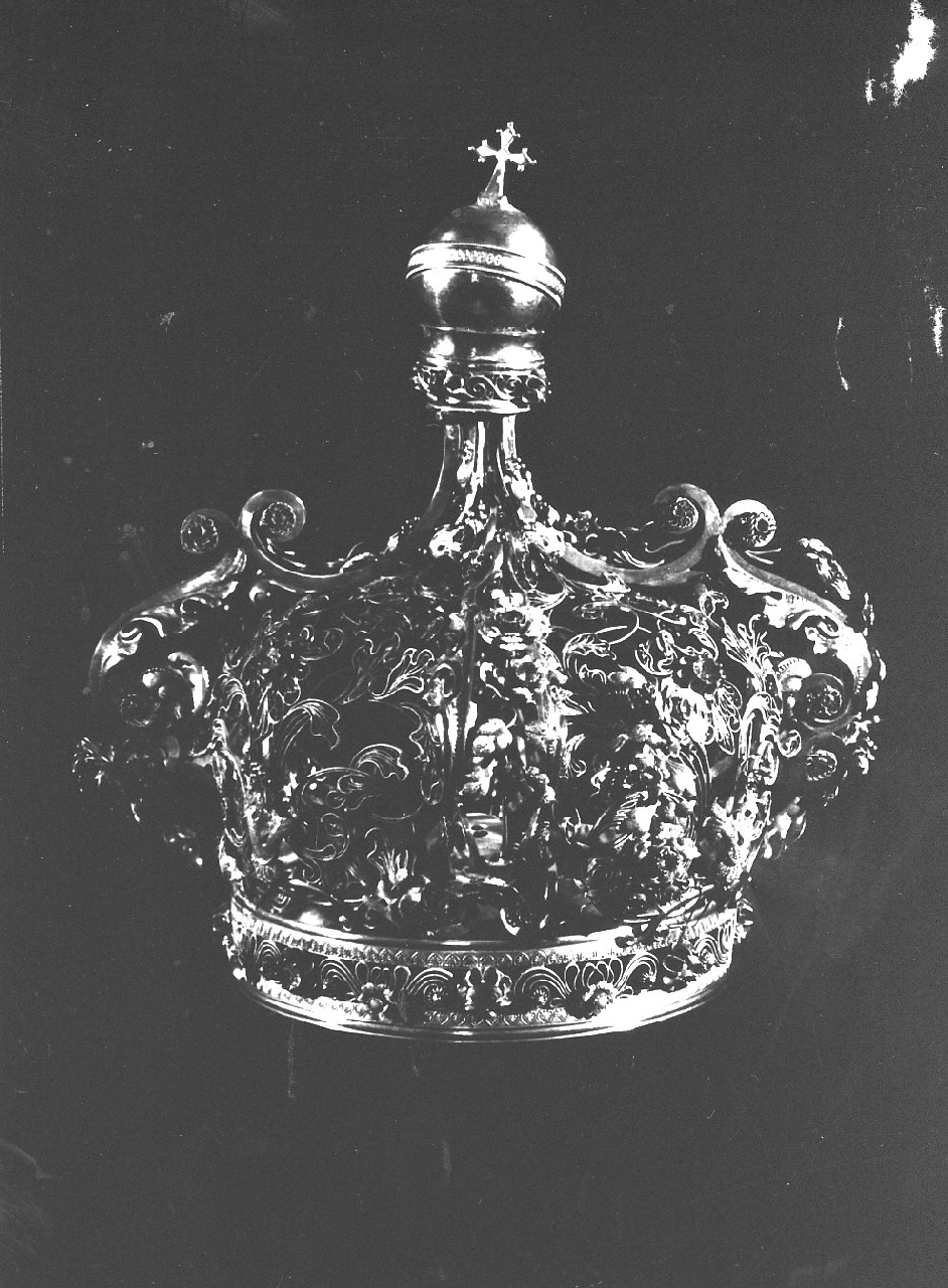 corona da statua, opera isolata - bottega Italia meridionale (sec. XX)