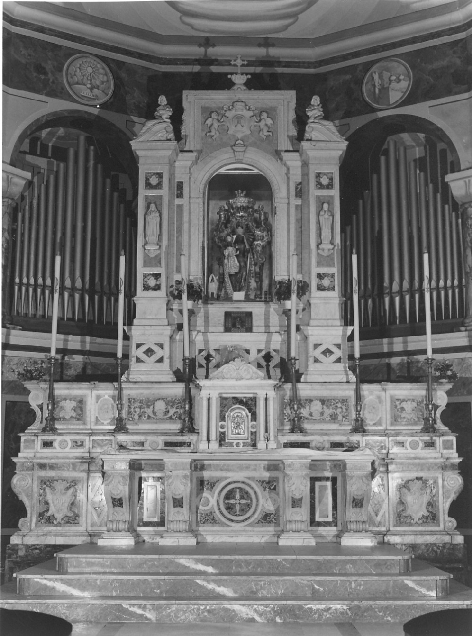 altare maggiore, opera isolata - bottega Italia meridionale (fine/inizio secc. XVIII/ XX)