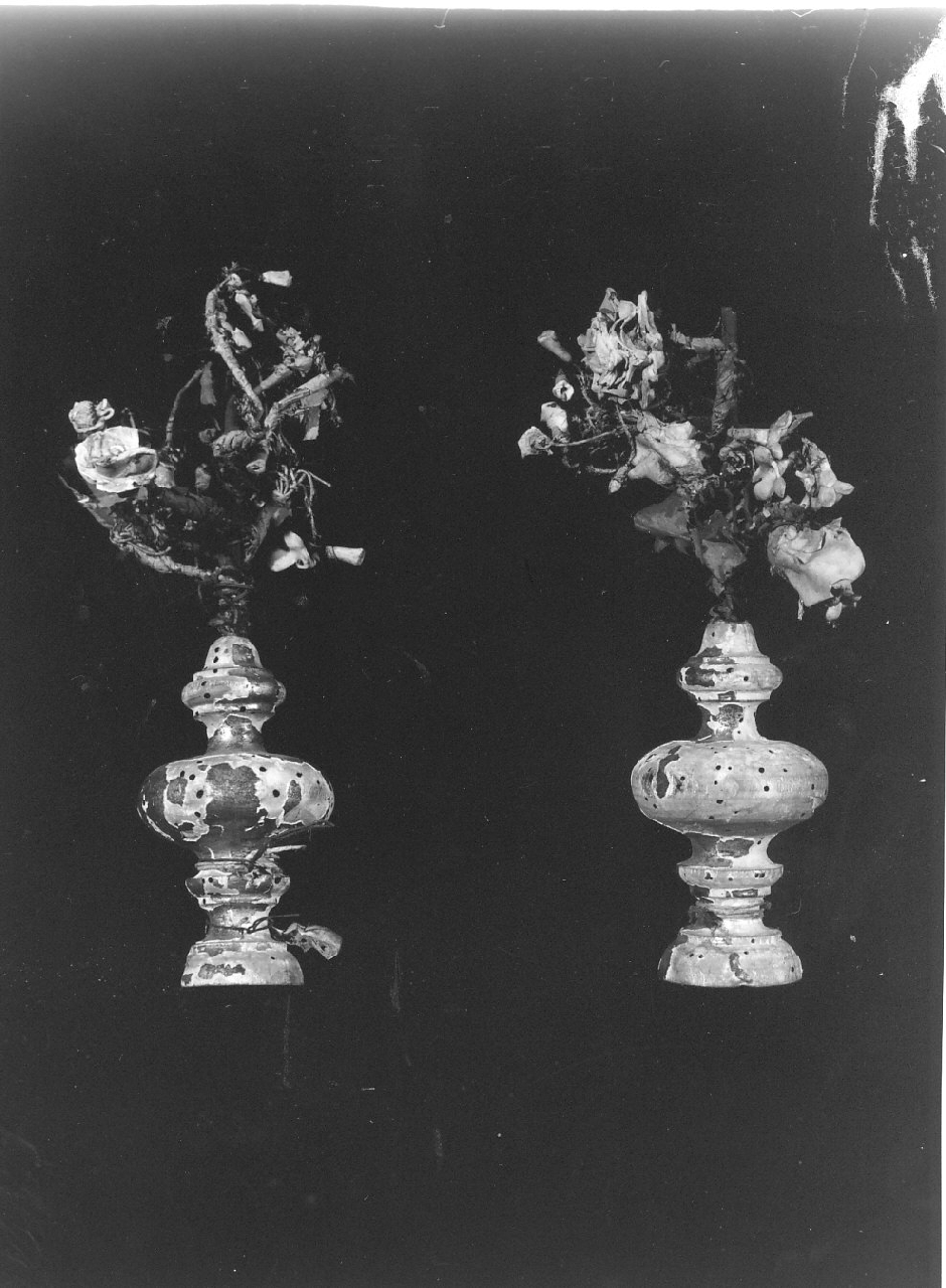 vaso da fiori, serie - bottega calabrese (sec. XIX)