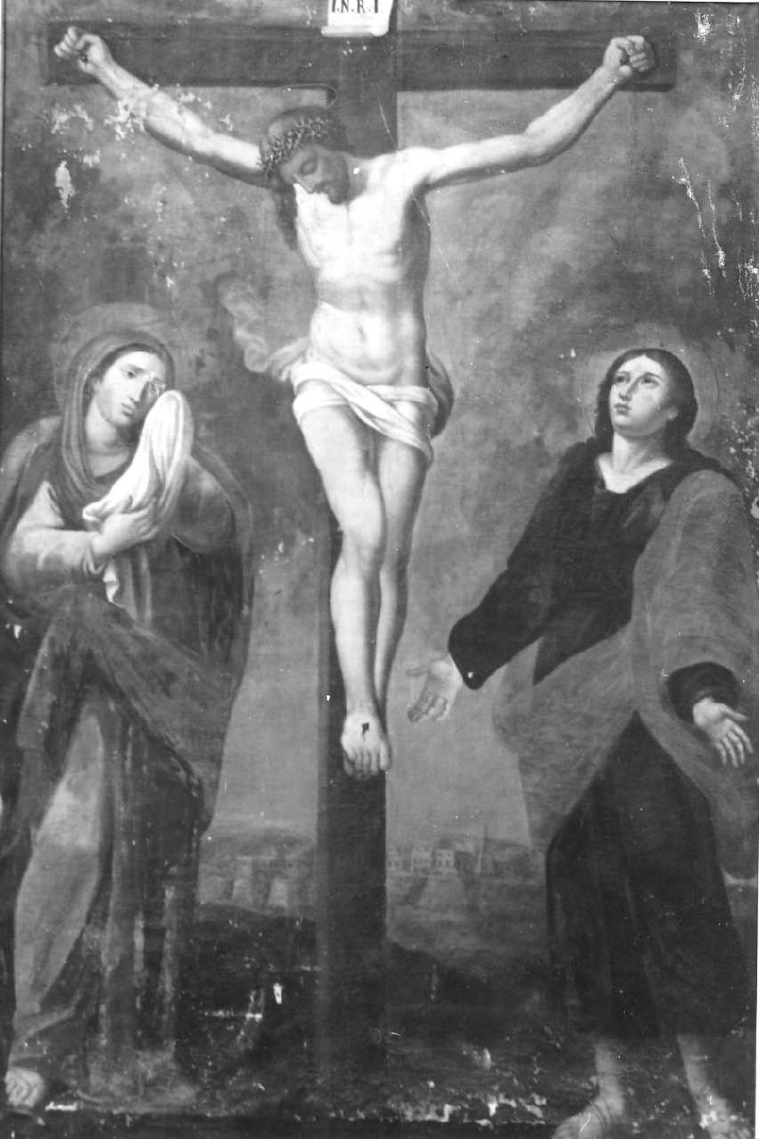crocifissione (dipinto, opera isolata) - ambito Italia meridionale (sec. XIX)