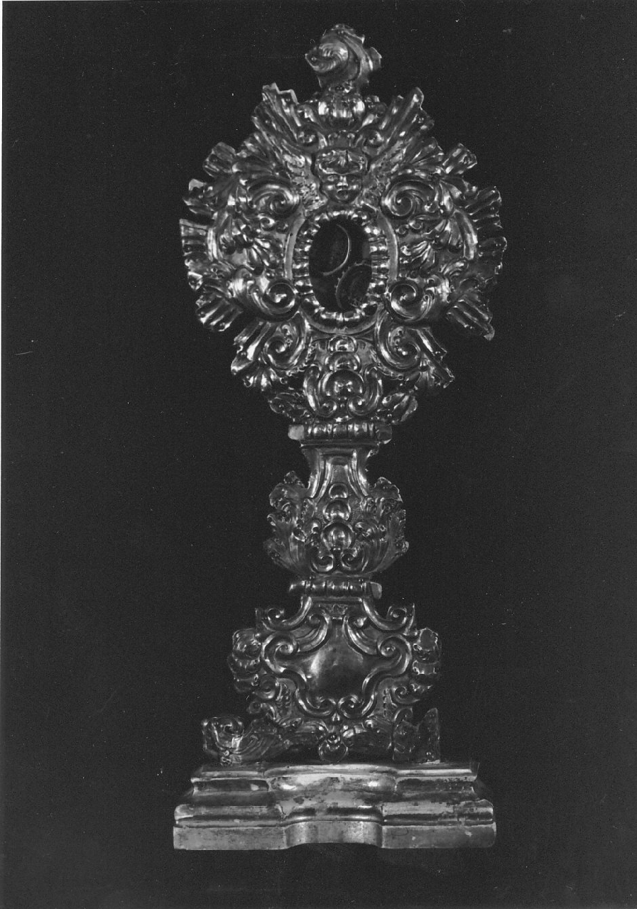 reliquiario - a ostensorio, opera isolata - bottega Italia meridionale (sec. XVIII)