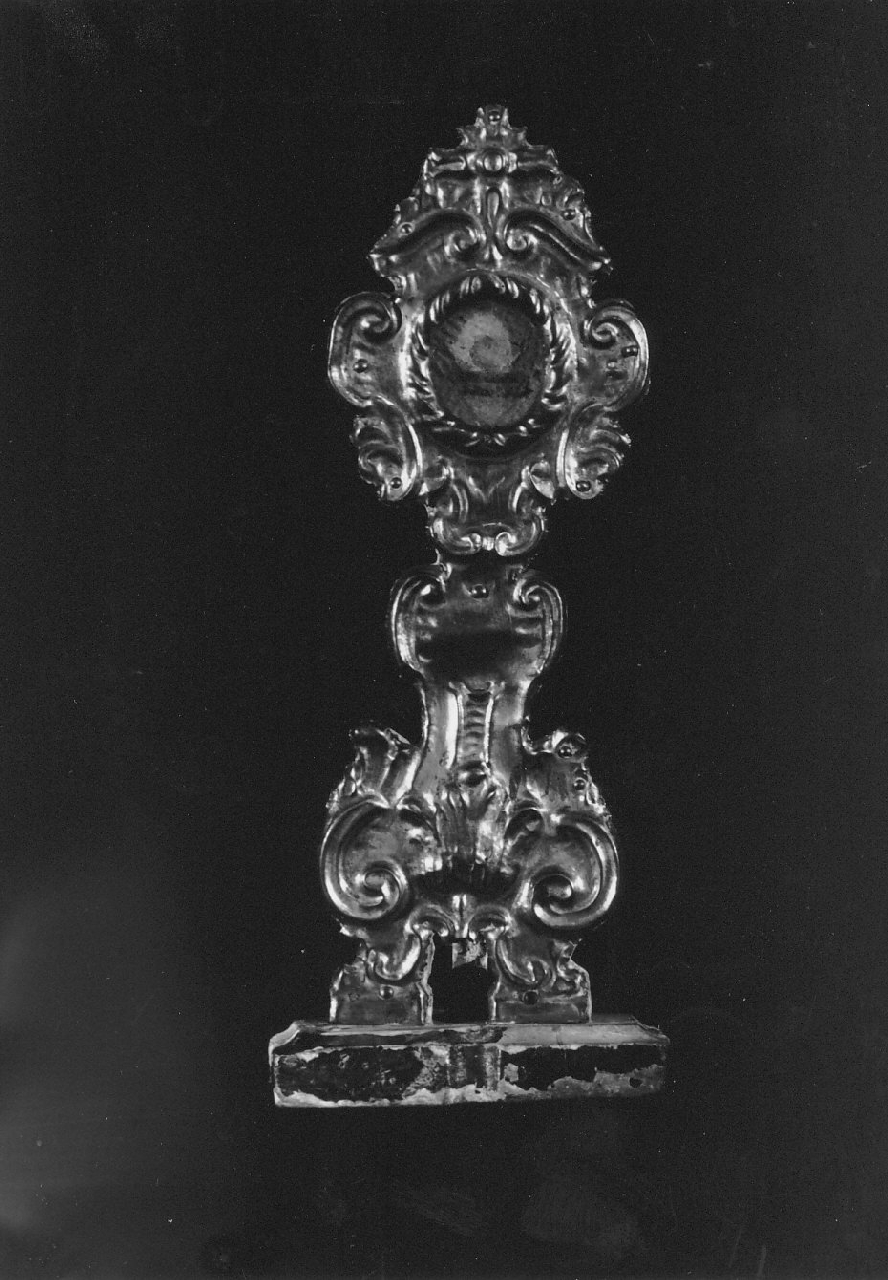 reliquiario - a ostensorio, opera isolata - bottega Italia meridionale (fine sec. XVIII)