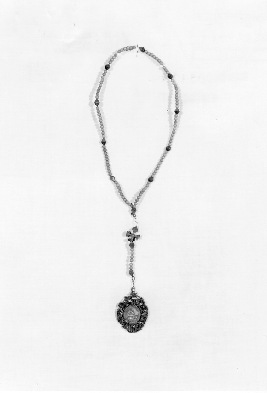 corona del rosario, opera isolata - bottega Italia meridionale (sec. XIX)