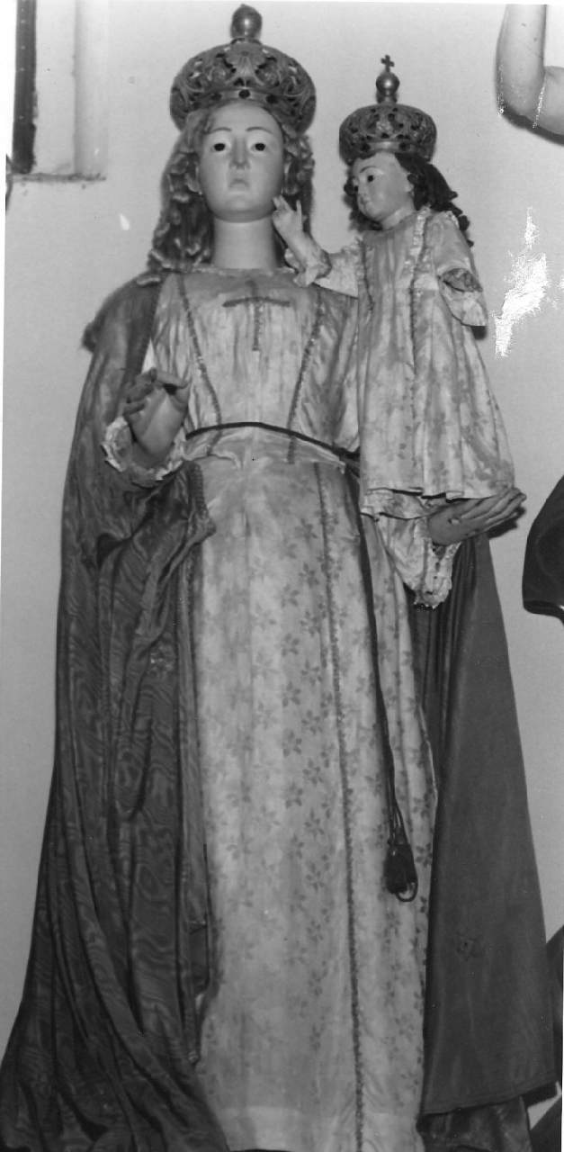 Madonna del Rosario (statua) - bottega Italia meridionale (sec. XVIII, sec. XIX)