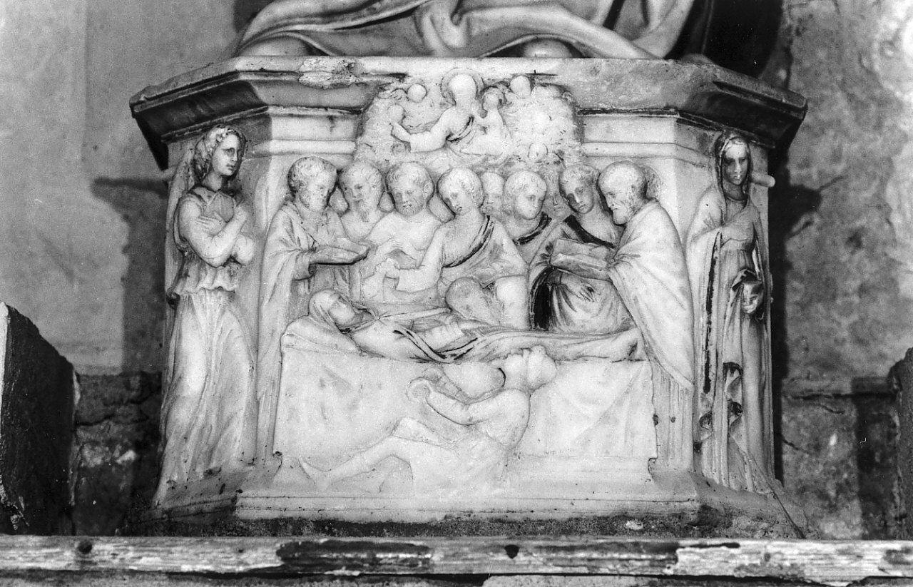 transito della Madonna (piedistallo di statua, elemento d'insieme) di Gagini Antonello (seconda metà sec. XV)