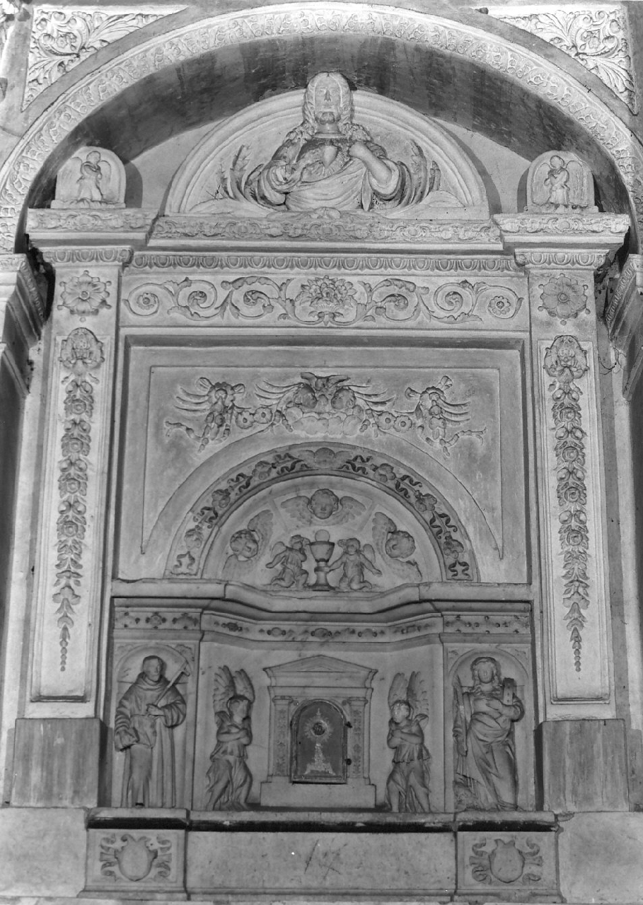 altare, opera isolata - bottega calabrese, bottega siciliana (sec. XVI, sec. XIX)