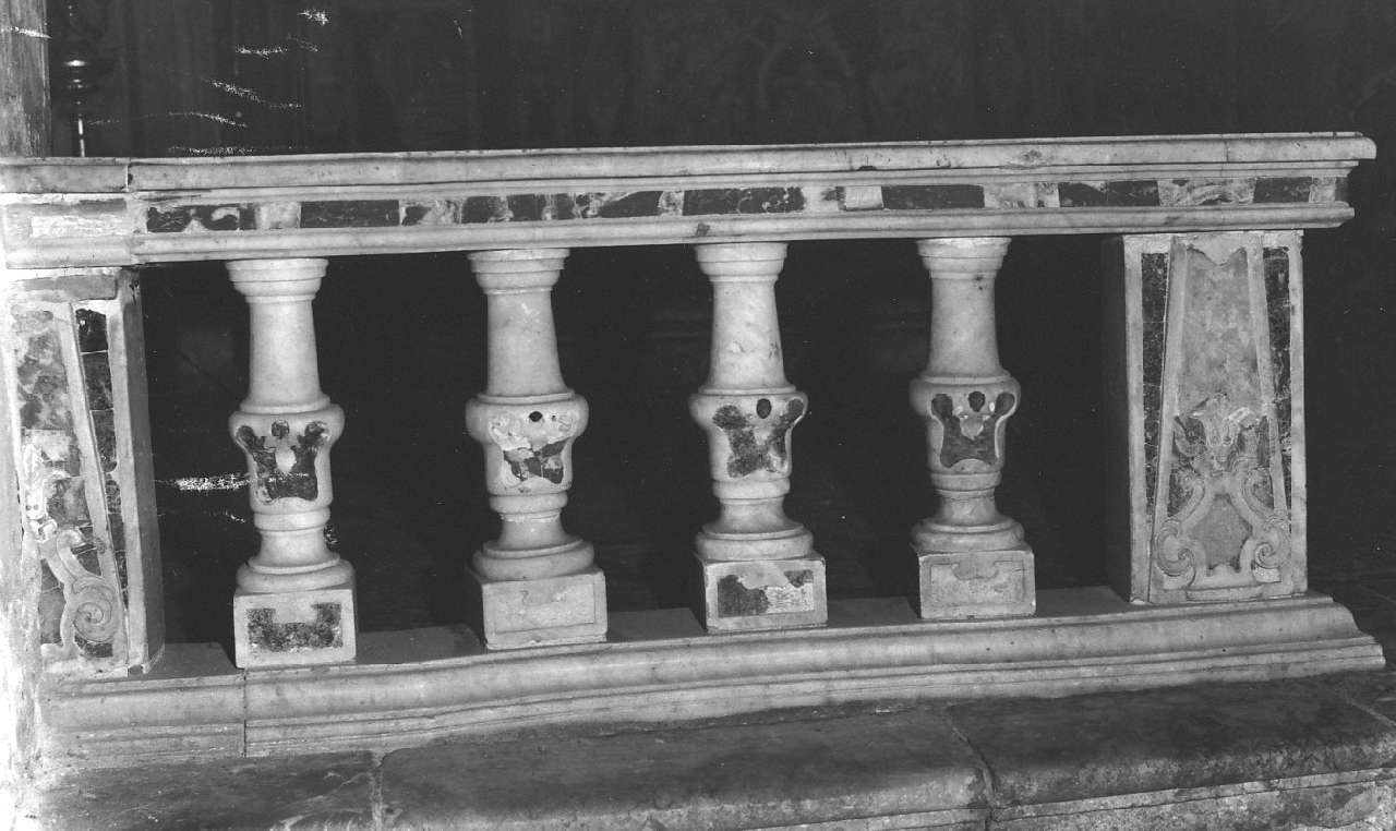 balaustrata, serie - bottega Italia meridionale (fine/inizio secc. XVII/ XVIII)