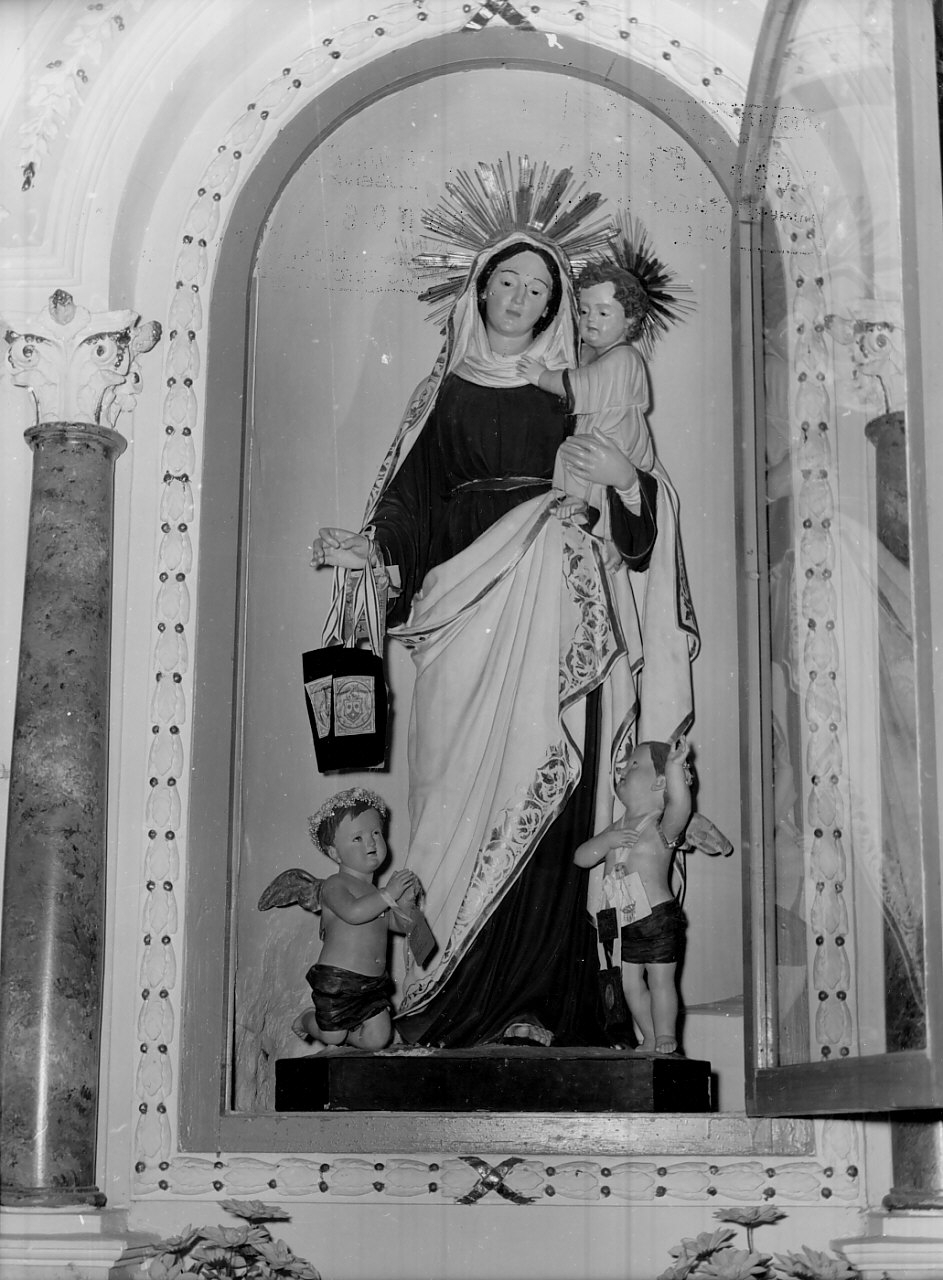 Madonna del Carmelo (statua) - bottega Italia meridionale (sec. XIX)