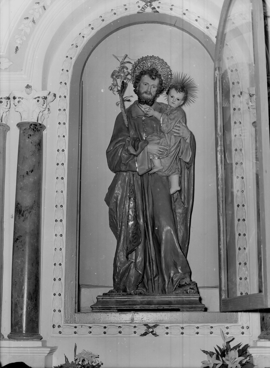 San Giuseppe e Gesù Bambino (statua) - bottega Italia meridionale (sec. XIX)