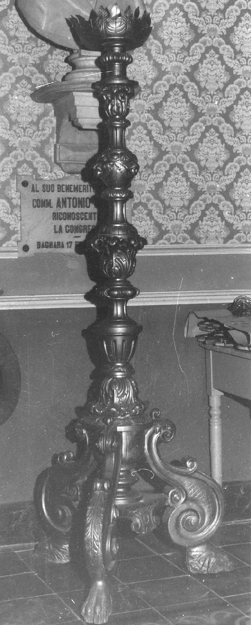 candeliere, serie - bottega Italia meridionale (seconda metà sec. XIX)
