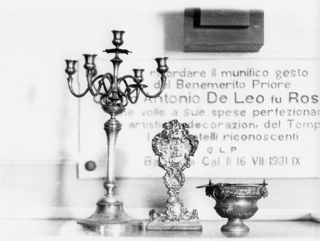 reliquiario - bottega Italia meridionale (seconda metà sec. XVIII)