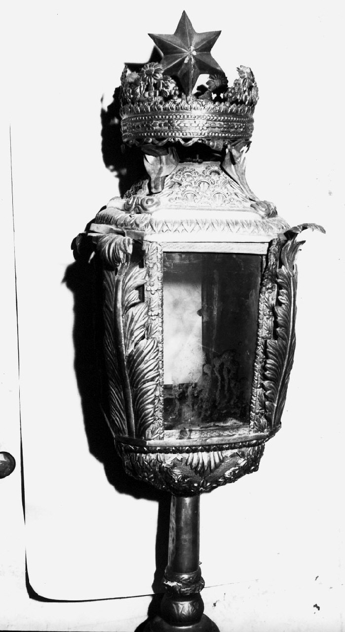 lanterna processionale, serie - bottega napoletana (sec. XIX)