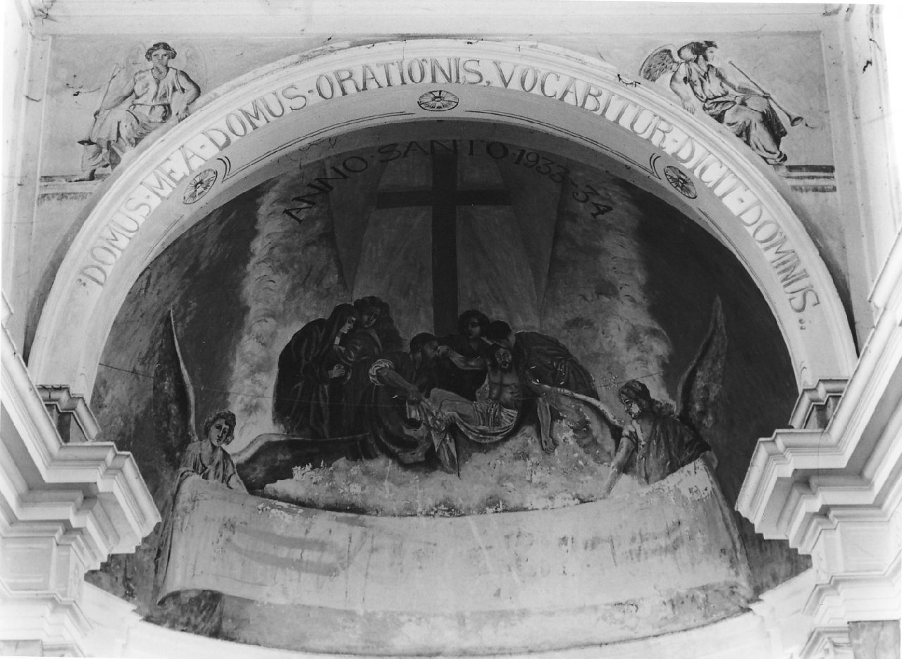 deposizione di Cristo dalla croce (dipinto, opera isolata) - ambito calabrese (sec. XX)