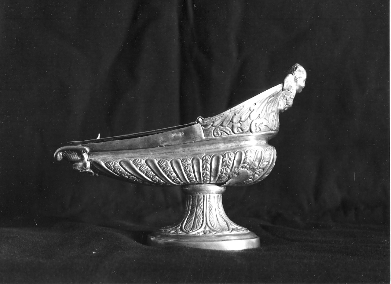 navicella portaincenso, opera isolata di Capozzi Biagio (sec. XIX)