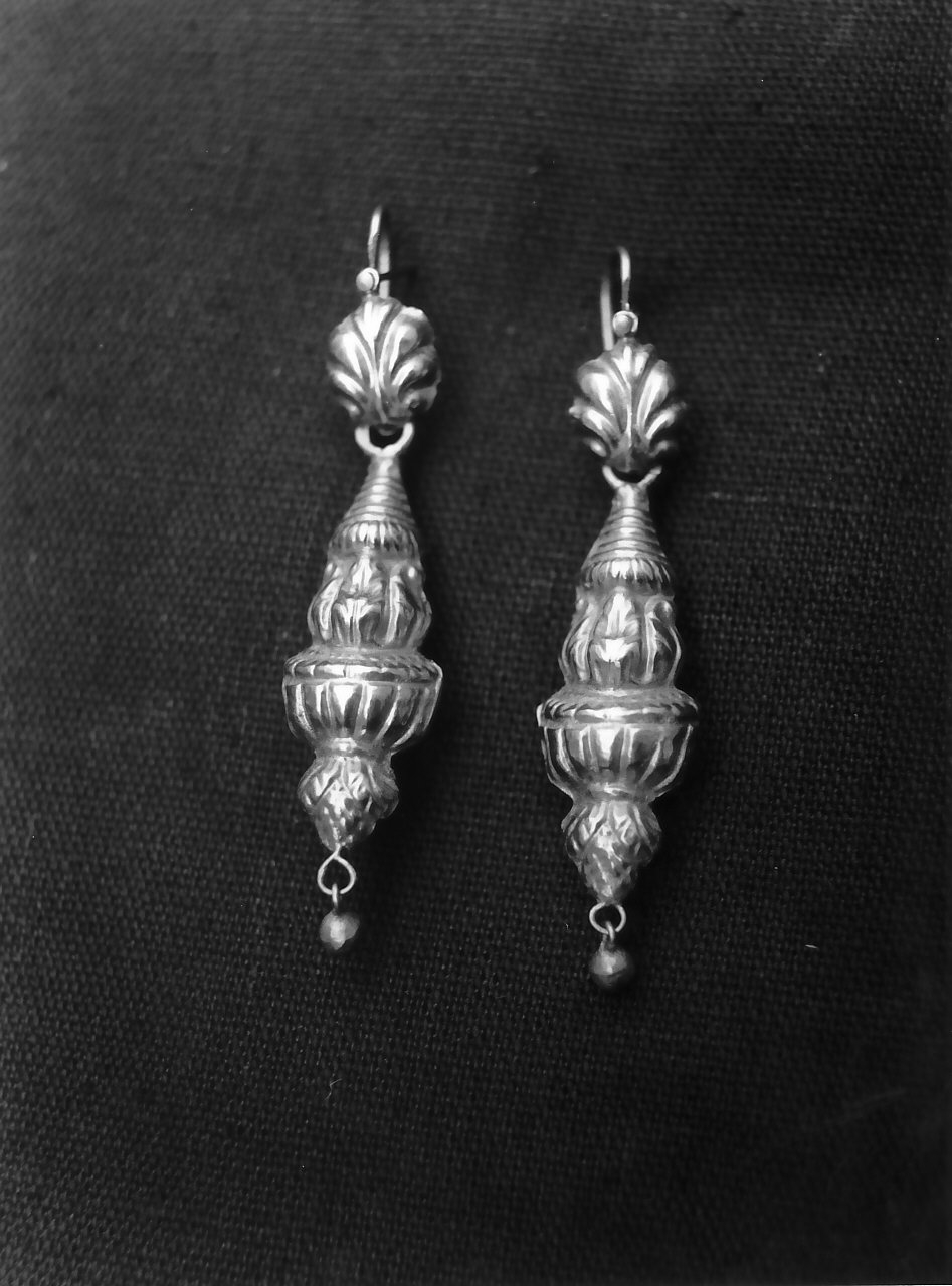 orecchino - a pendente, serie - bottega Italia meridionale (sec. XIX)