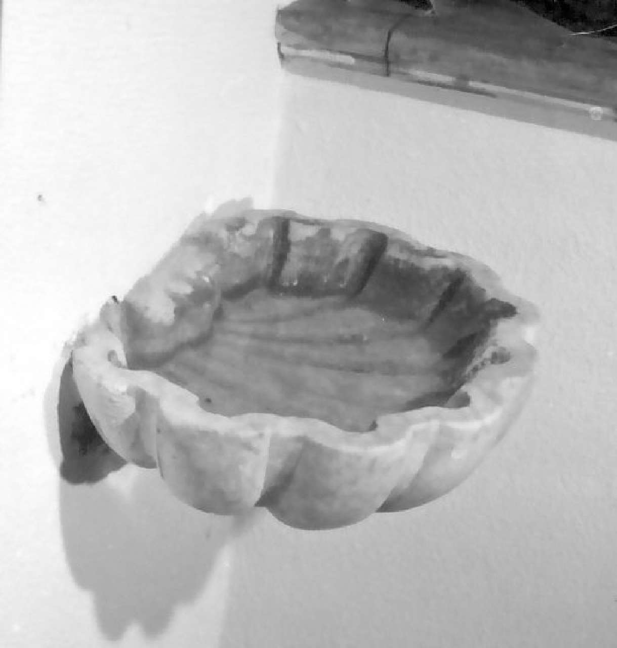 acquasantiera - a conchiglia - bottega Italia meridionale (sec. XIX)