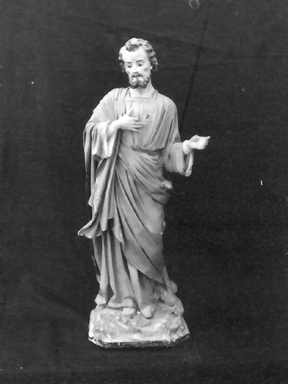 San Giuseppe (statuetta di presepio) - bottega Italia meridionale (fine/inizio secc. XIX/ XX)