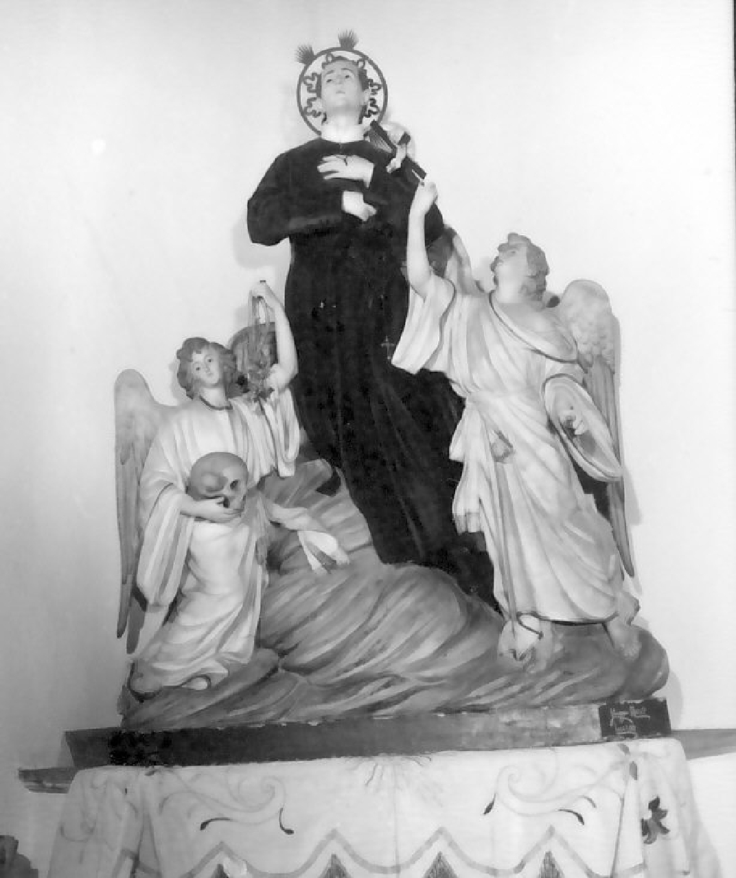 San Gerardo Maiella (gruppo scultoreo) di Manzo Giuseppe (sec. XX)