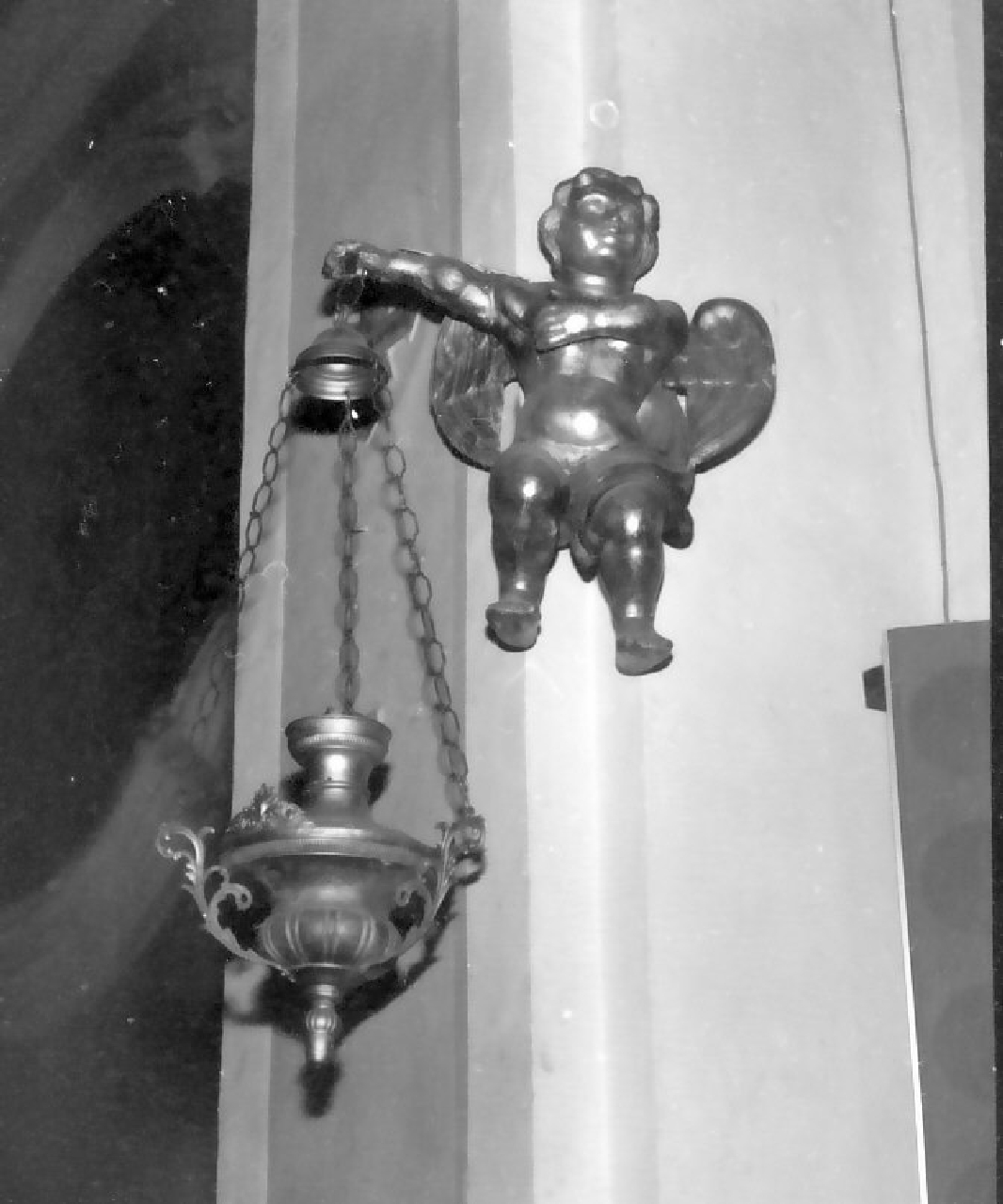 angioletto (decorazione plastica) - bottega Italia meridionale (sec. XIX)