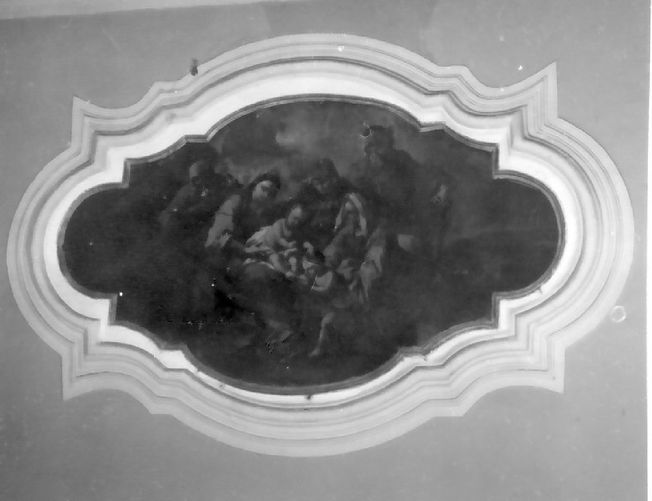 Sacra Famiglia con San Giovannino e Sant'Elisabetta (dipinto) di Solimena Francesco (scuola) (sec. XVIII)