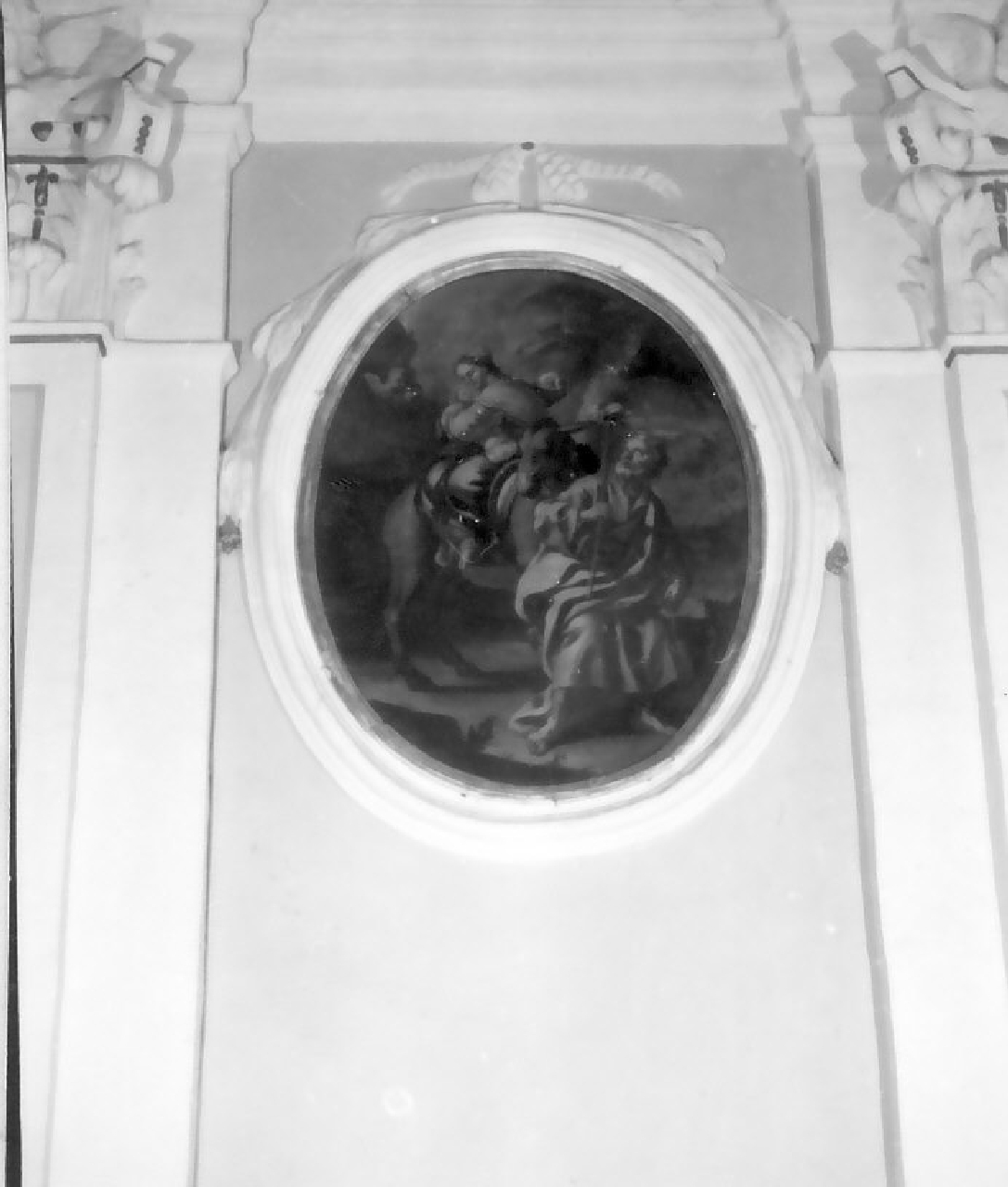 fuga in Egitto (dipinto) di Solimena Francesco (scuola) (sec. XVIII)