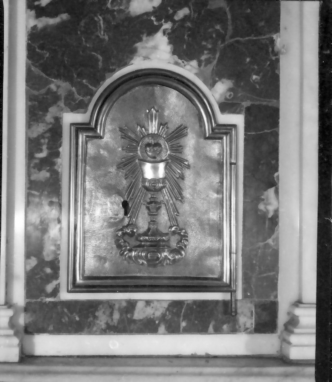 sportello di tabernacolo, elemento d'insieme - bottega Italia meridionale (inizio sec. XX)