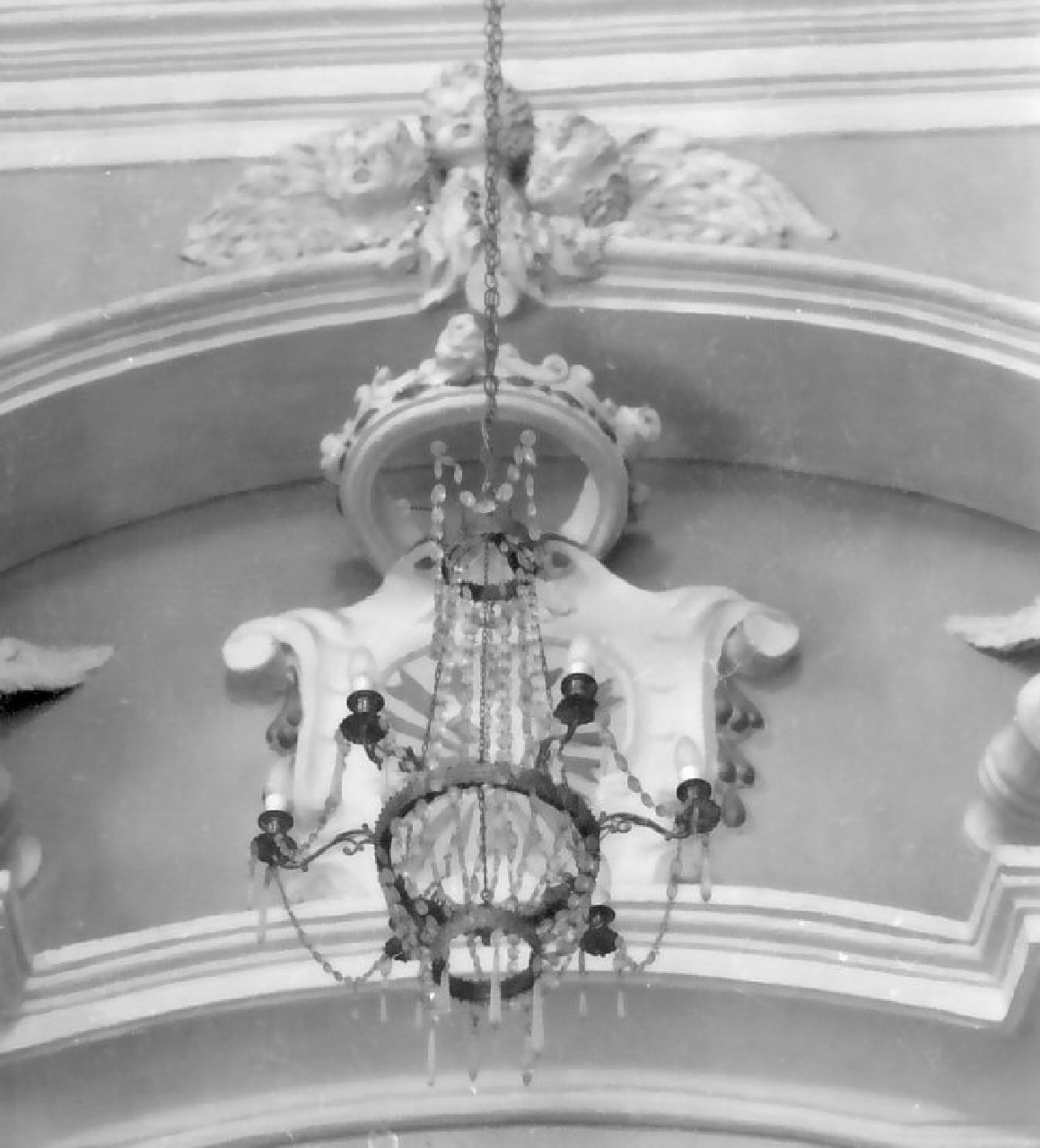 lampadario - bottega Italia meridionale (sec. XIX)