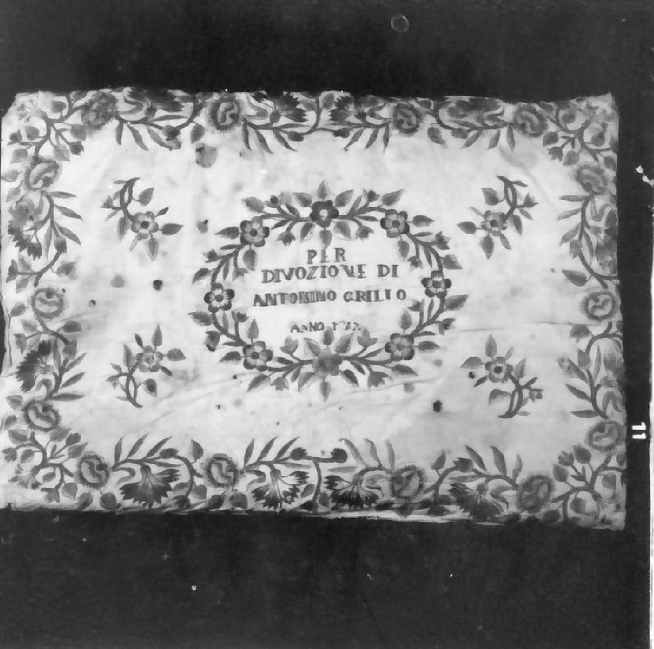 cuscino - manifattura Italia meridionale (prima metà sec. XIX)