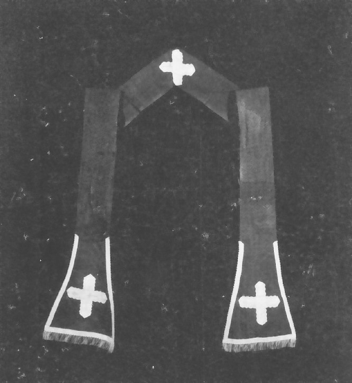 stola, elemento d'insieme - manifattura Italia meridionale (sec. XIX)