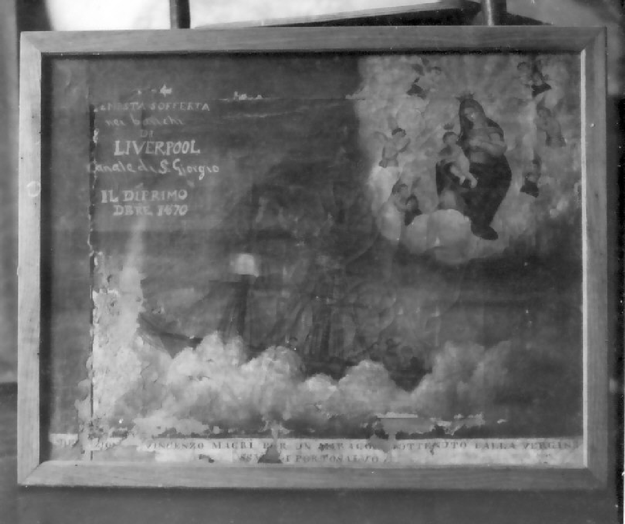 miracolo della Madonna (dipinto) - ambito calabrese (seconda metà sec. XIX)